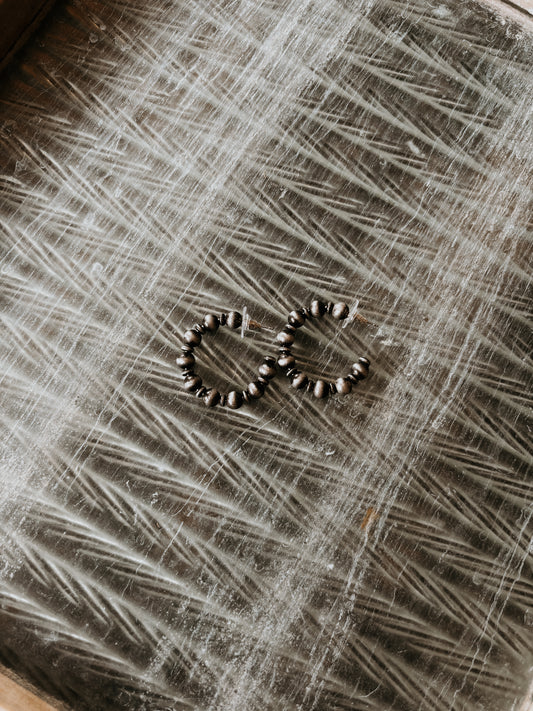 FAUX Navajo Pearl Hoops