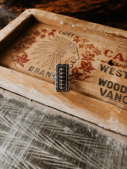 FAUX Wester Rectangle Ring
