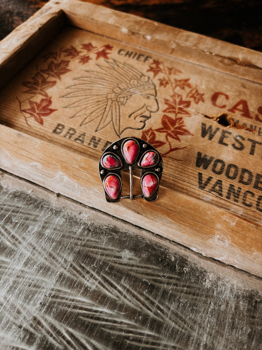 FAUX Cotton Candy Buckle Ring