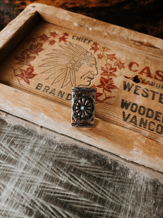 FAUX Sqaure Concho Ring