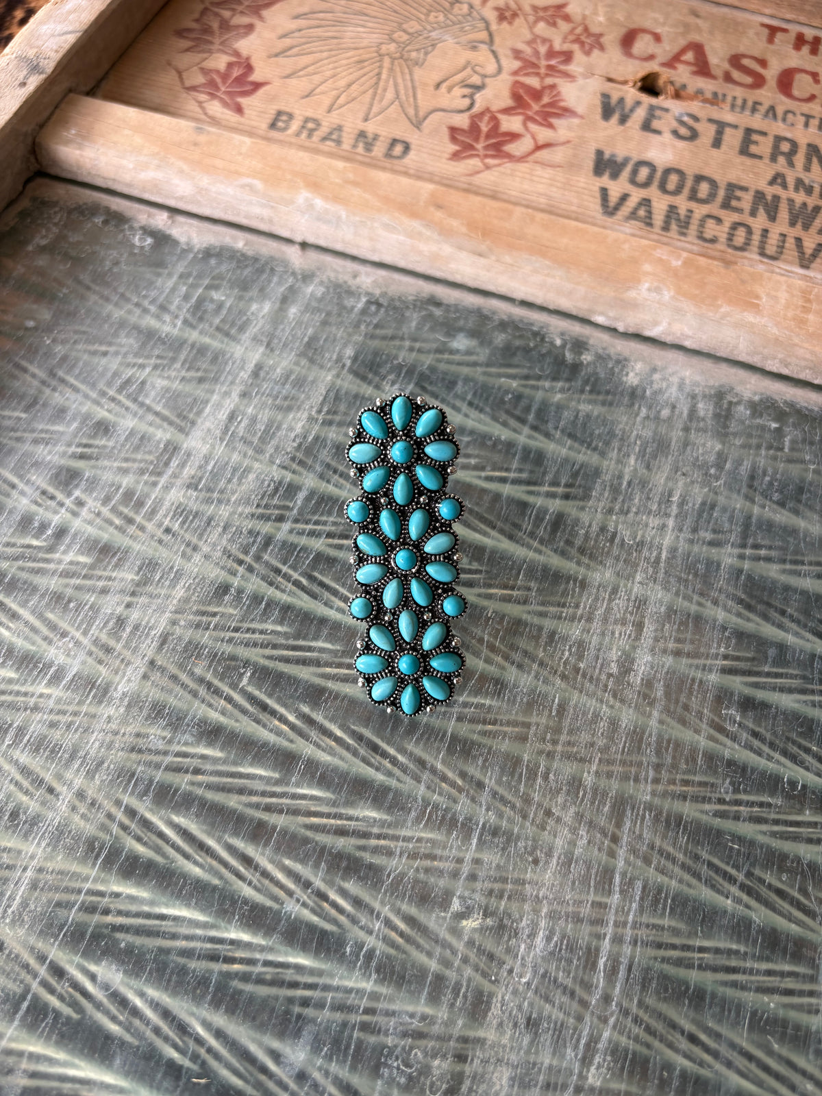 Faux Western Cluster Ring