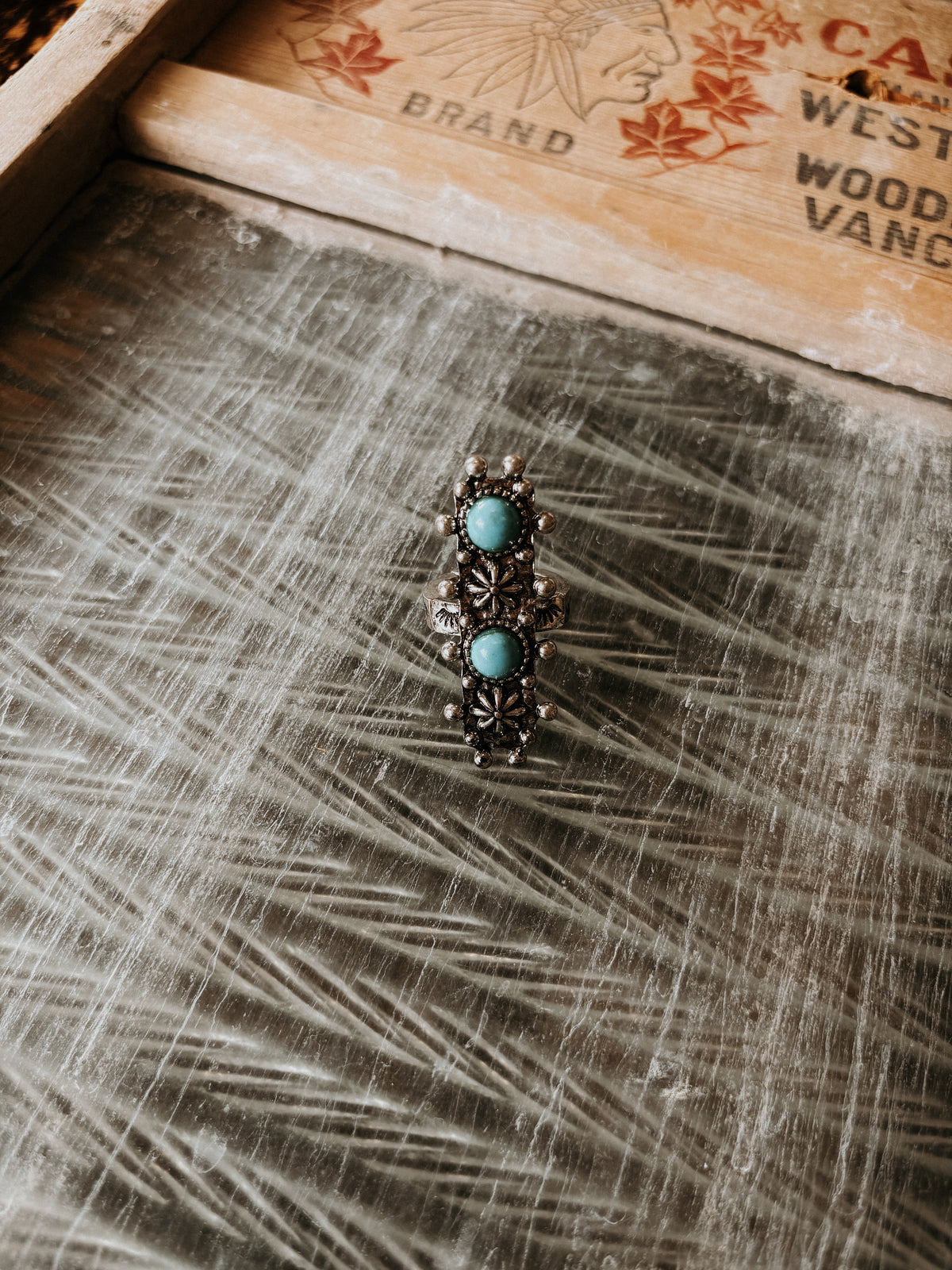 FAUX Turquoise Star Ring