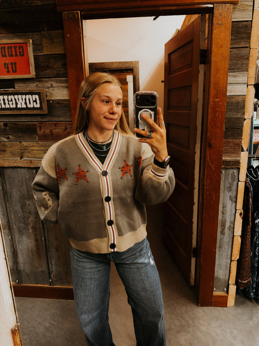 Studded Star Cardigan