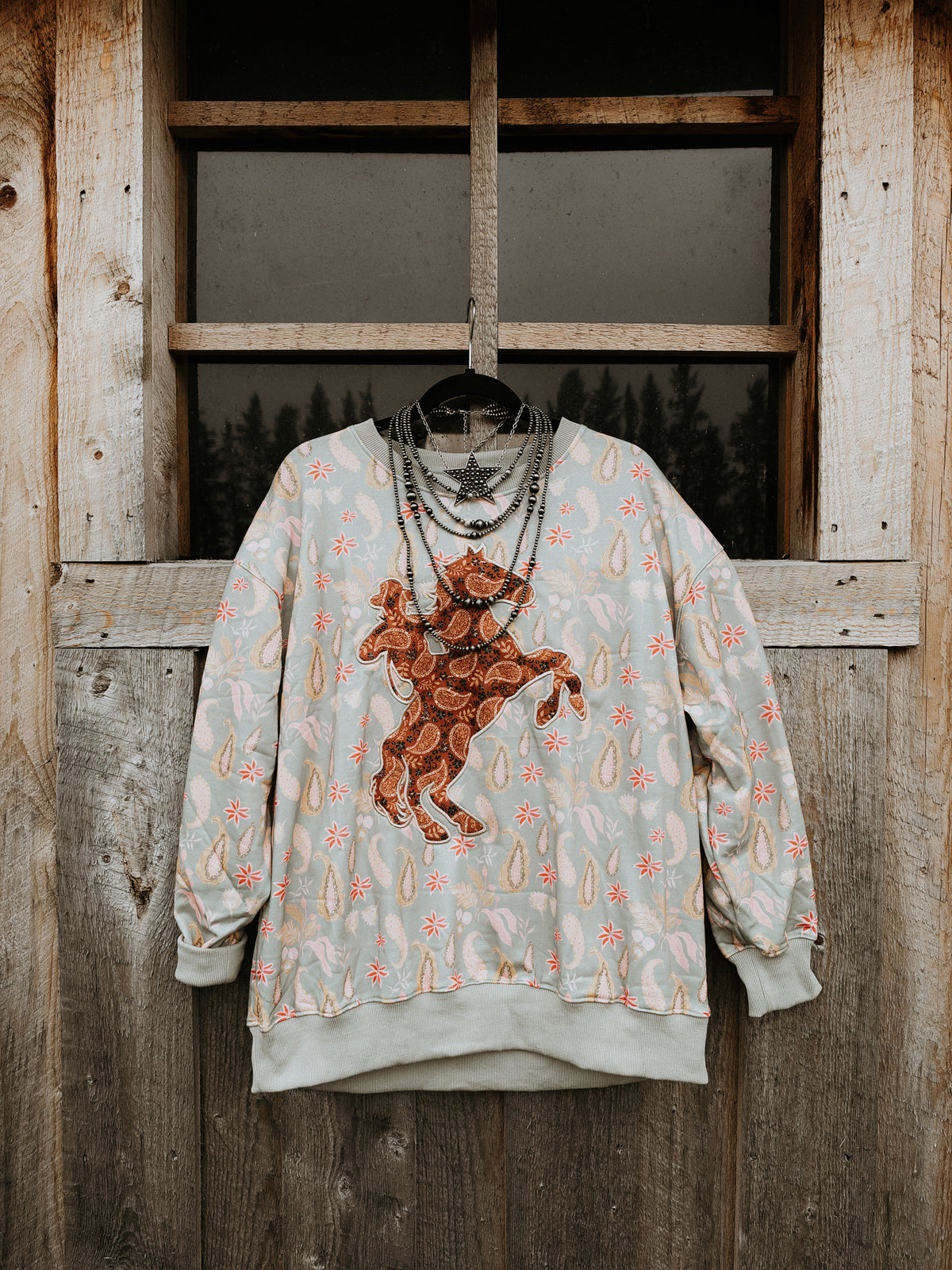Paisley Bronc Crewneck