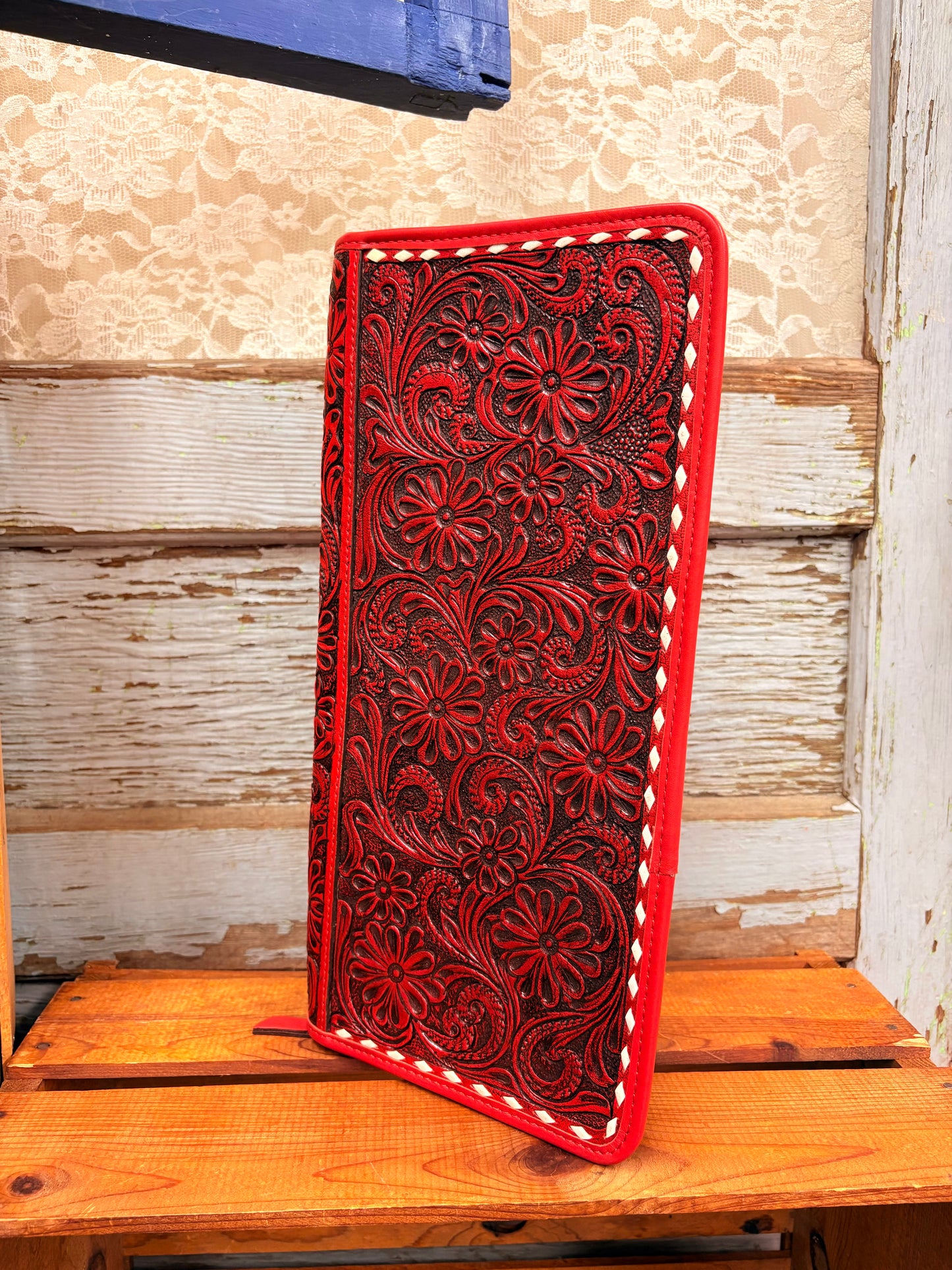 Tooled Jewelry Wallet - Jewelry Box/Case