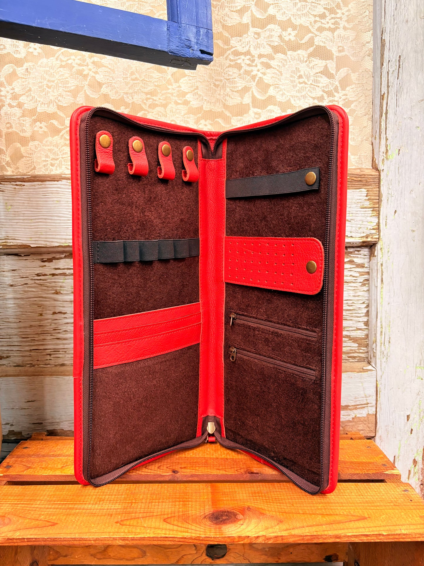 Tooled Jewelry Wallet - Jewelry Box/Case