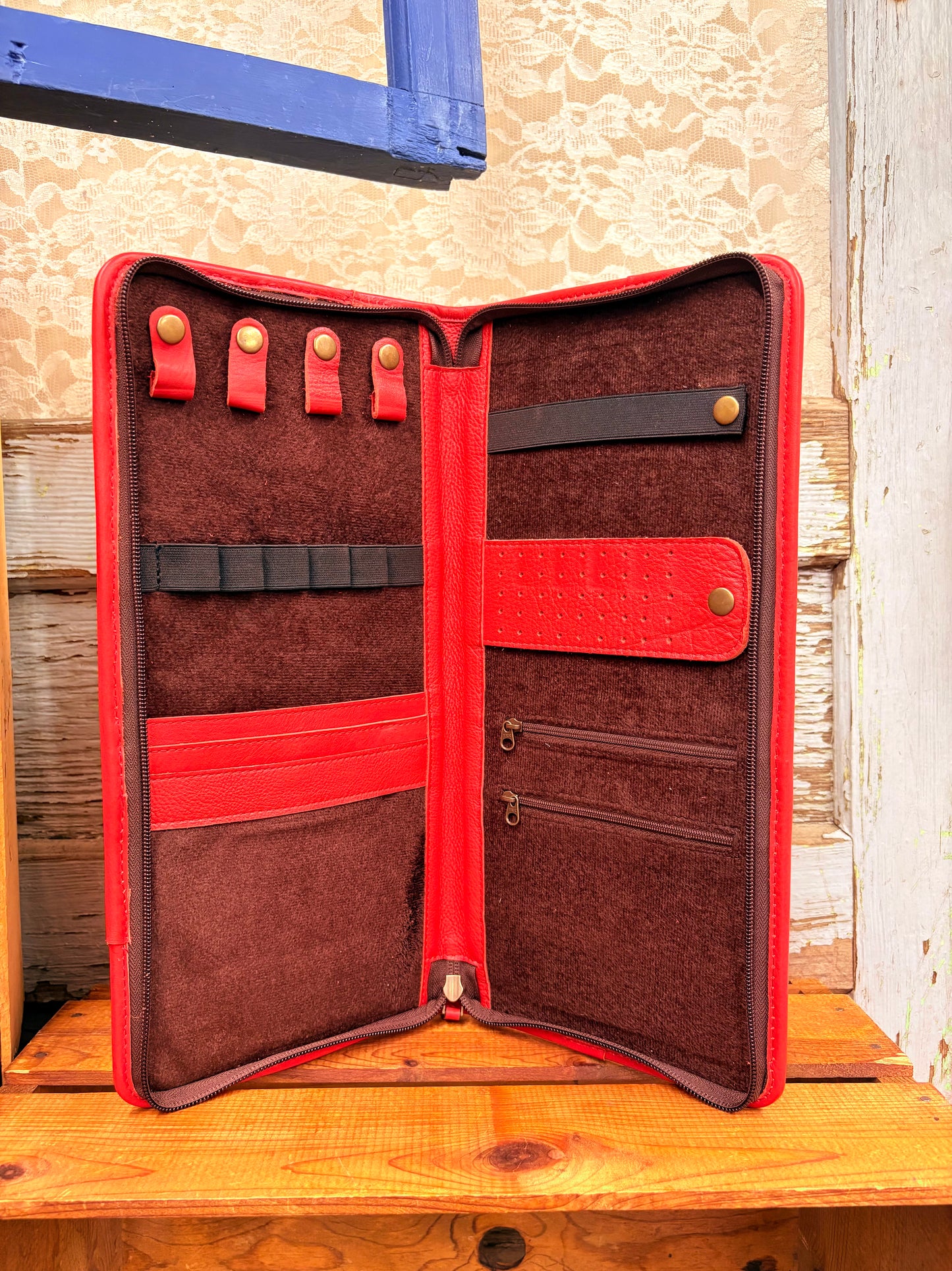Tooled Jewelry Wallet - Jewelry Box/Case