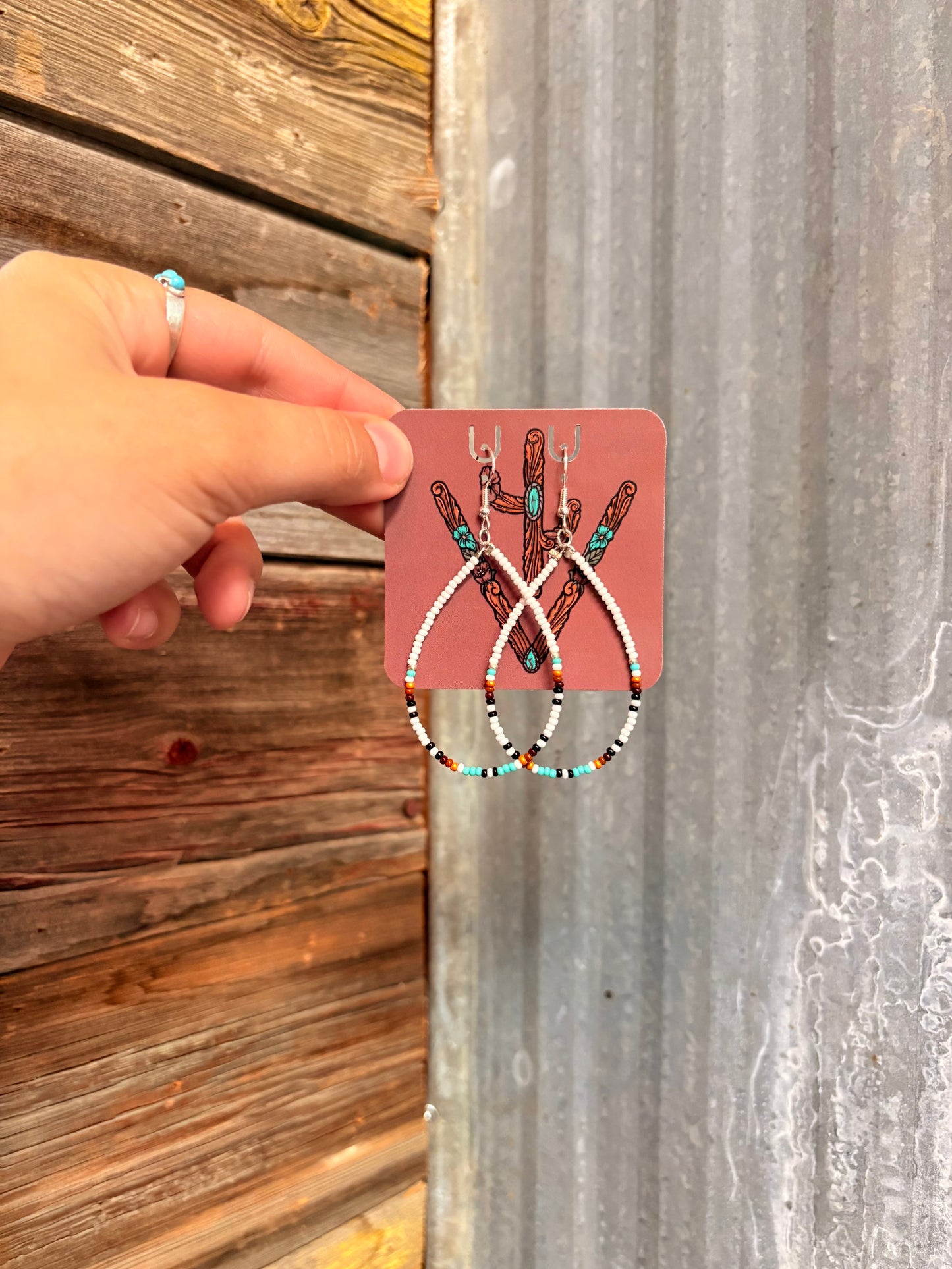 A Little Turquoise - Tear Drop Earrings