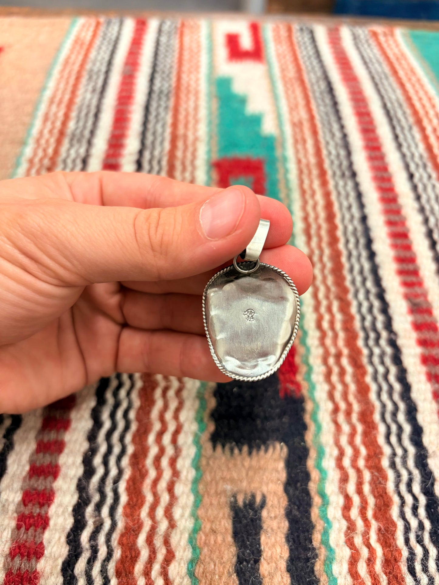 Turquoise Cowboy Hat Pendant