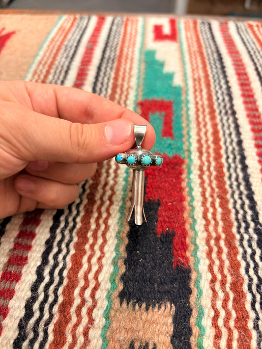 Turquoise Blossom Pendant