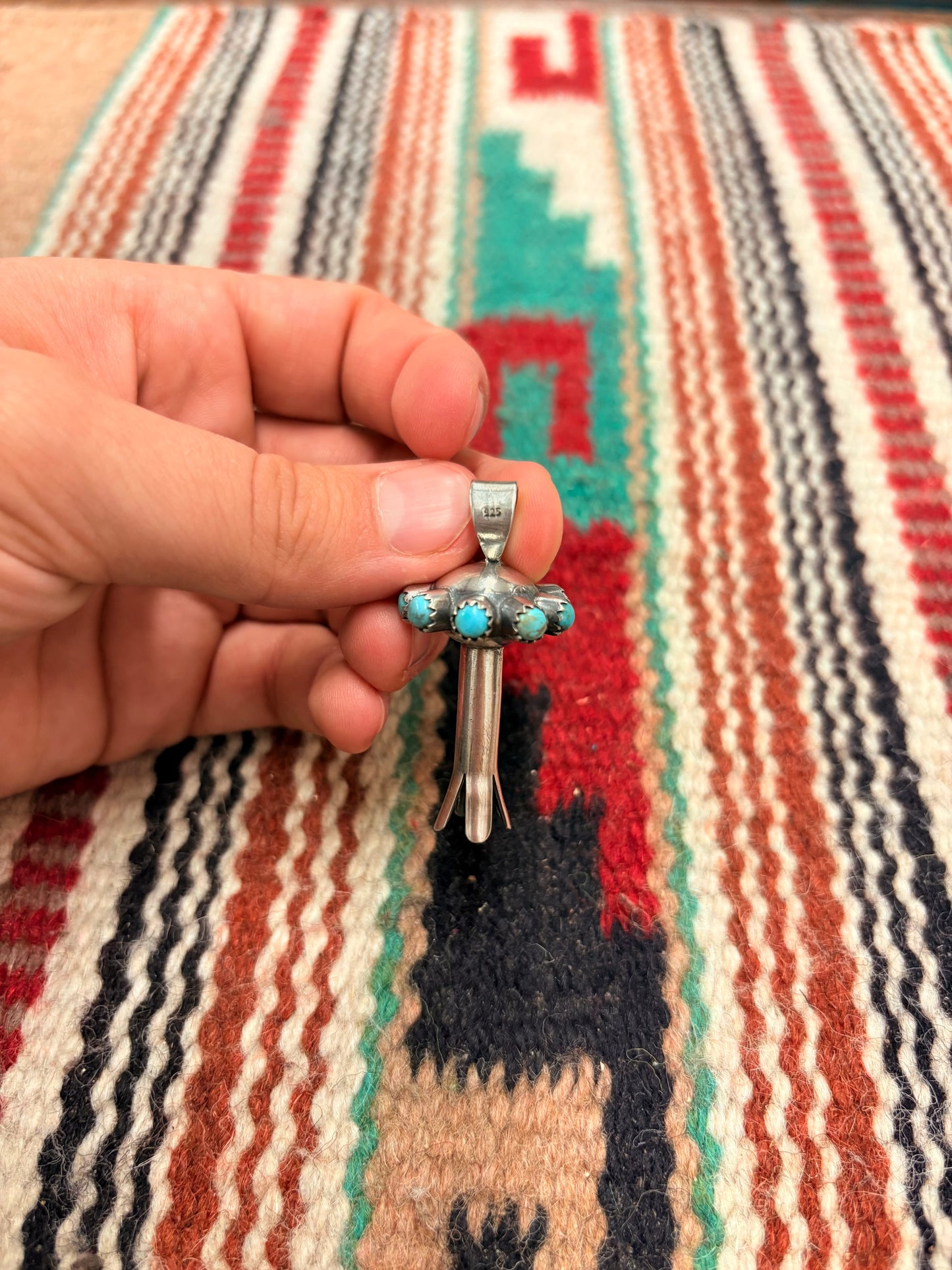 Turquoise Blossom Pendant