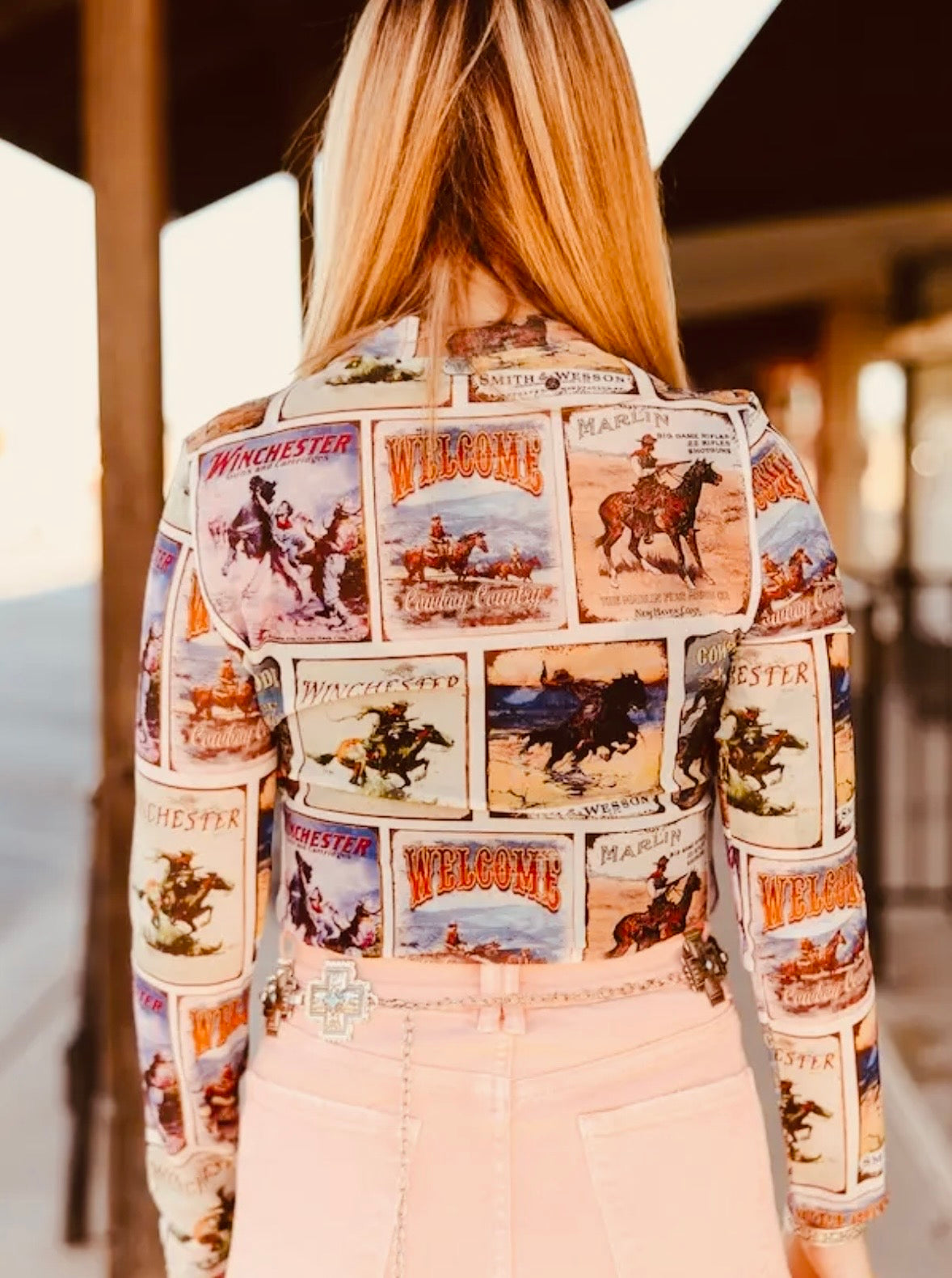 Old School Western - Mesh Top