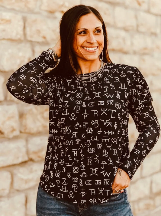 Branded Long Sleeve Top