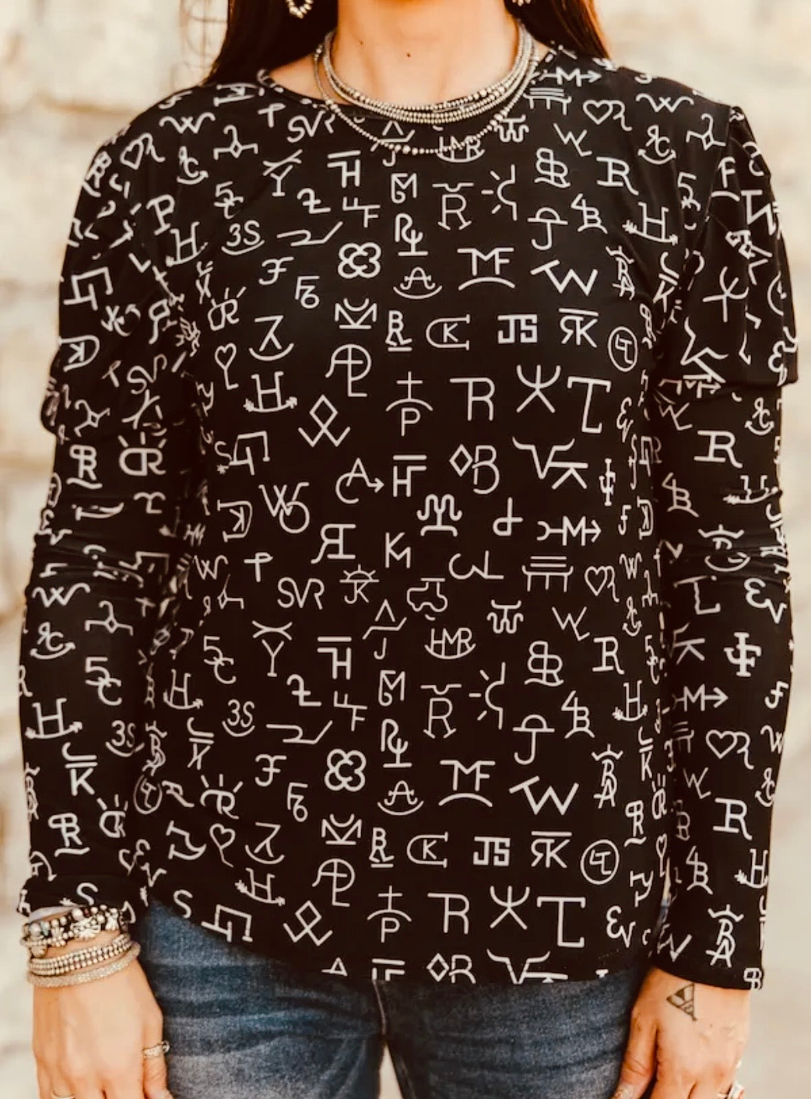 Branded Long Sleeve Top