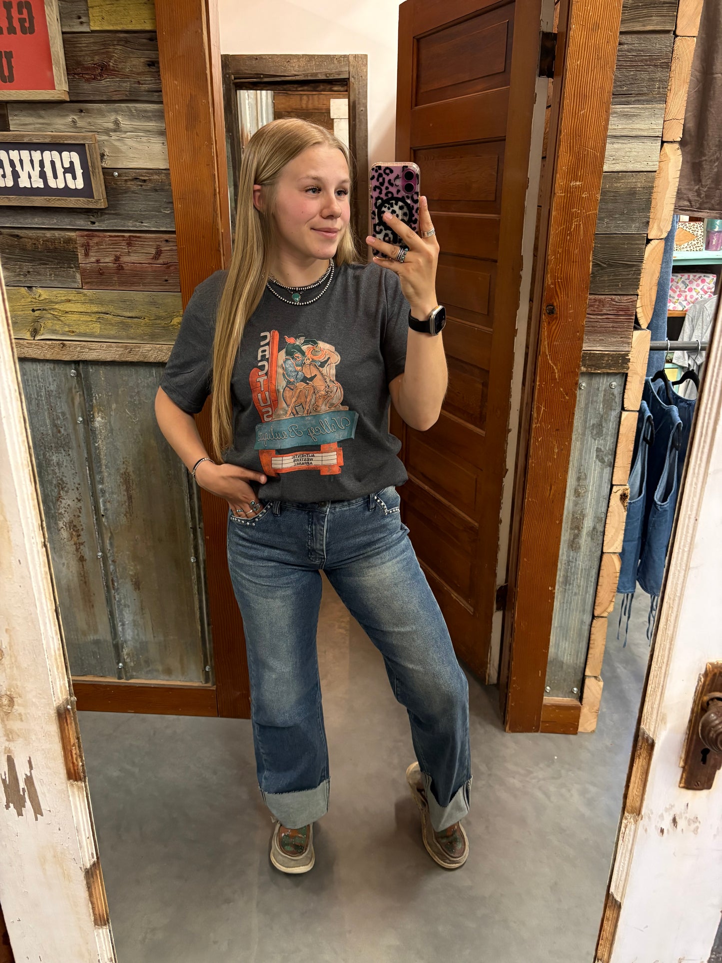 Studded Boyfriend Jeans