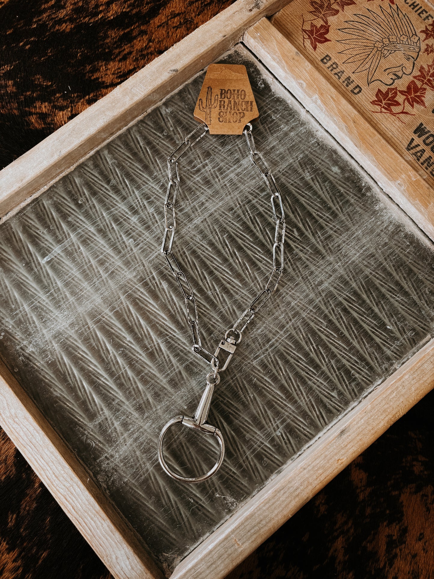 FAUX Chunky Chain Snaffle Necklace