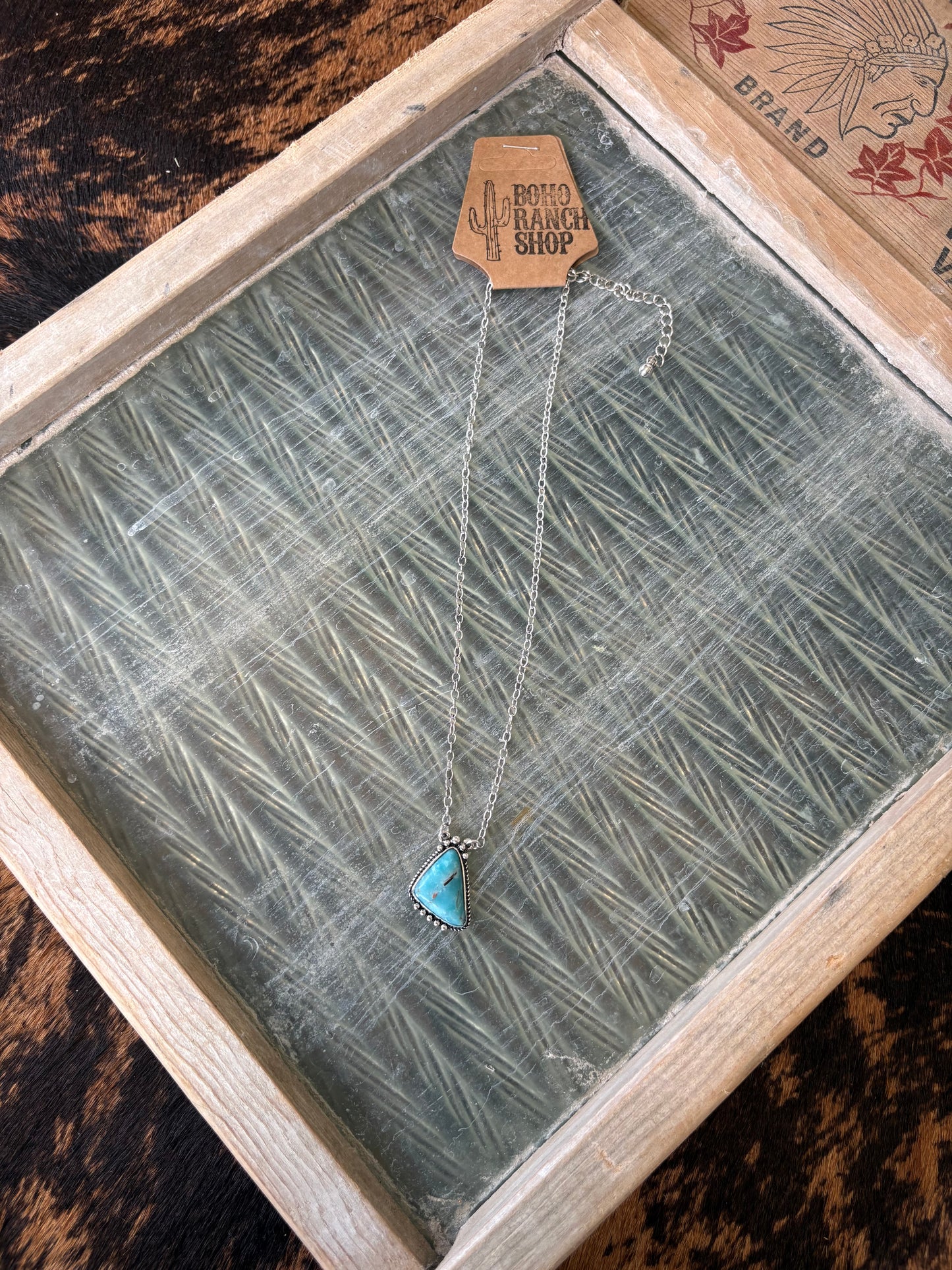 FAUX Dainty Triangle Necklace