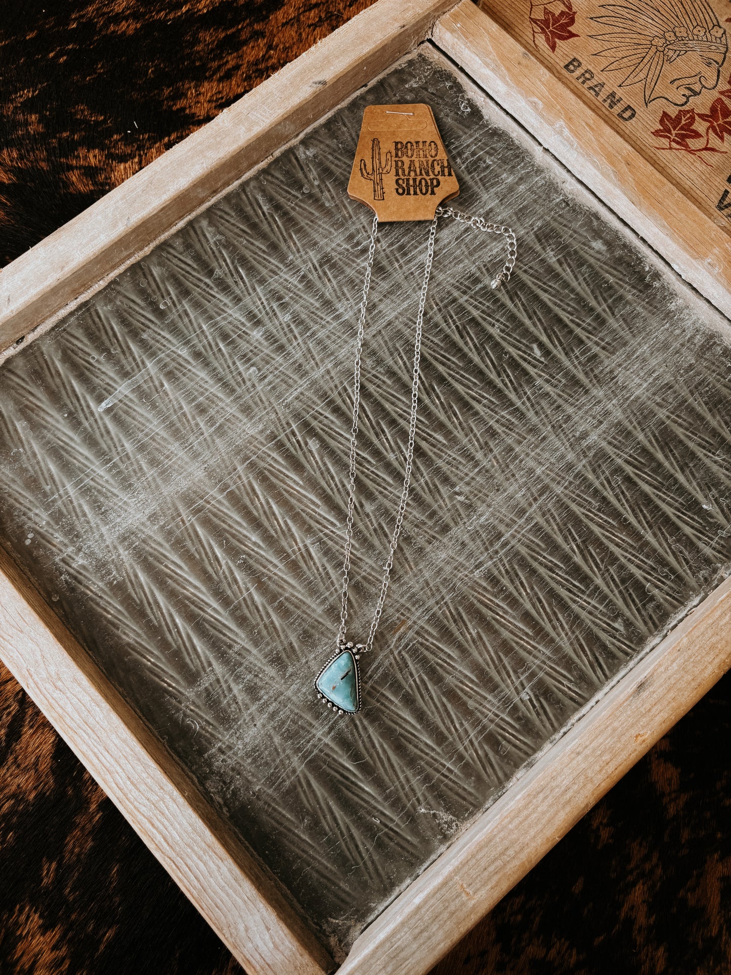 FAUX Dainty Triangle Necklace