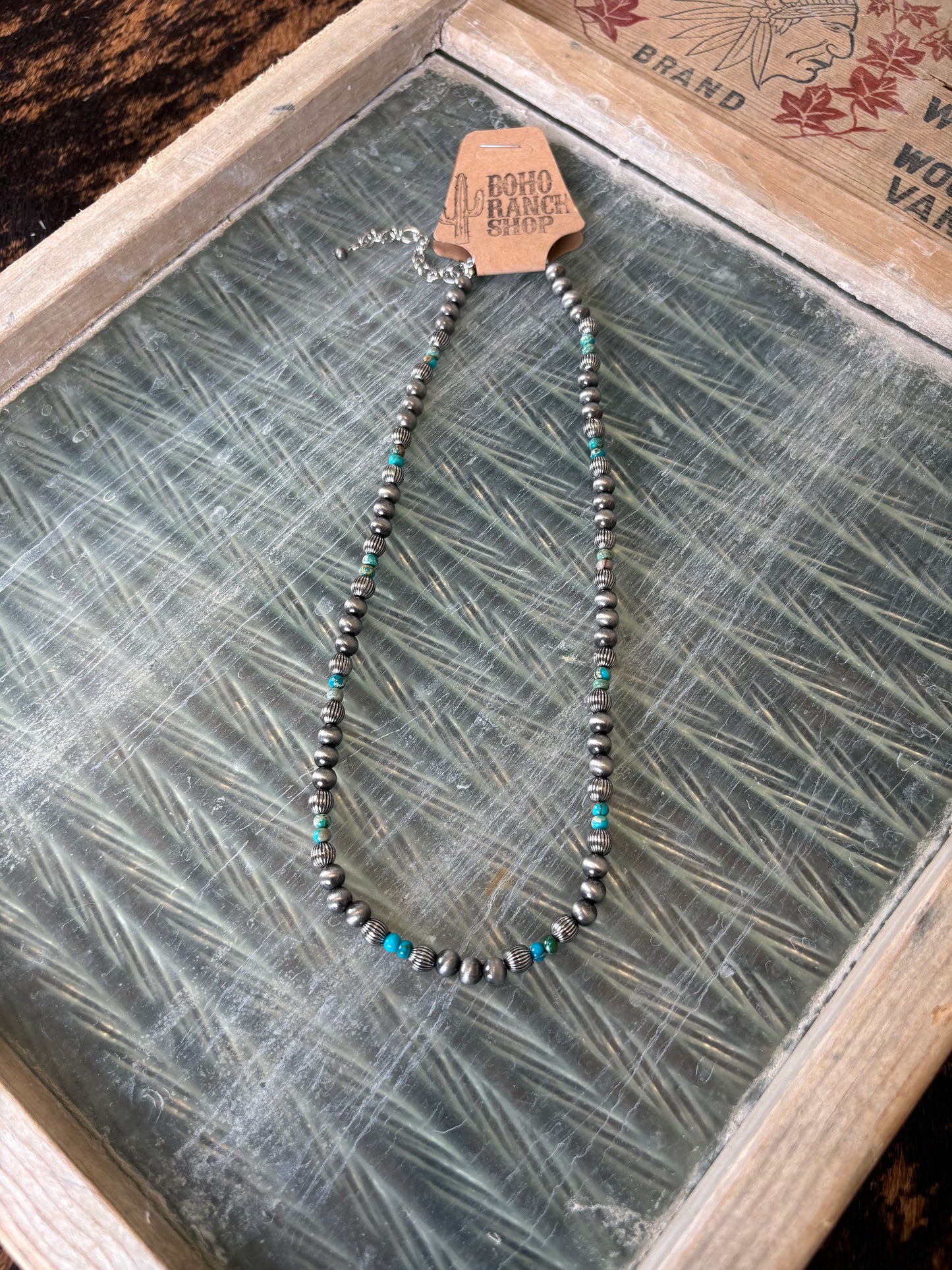 FAUX Navajo & Turquoise Necklace