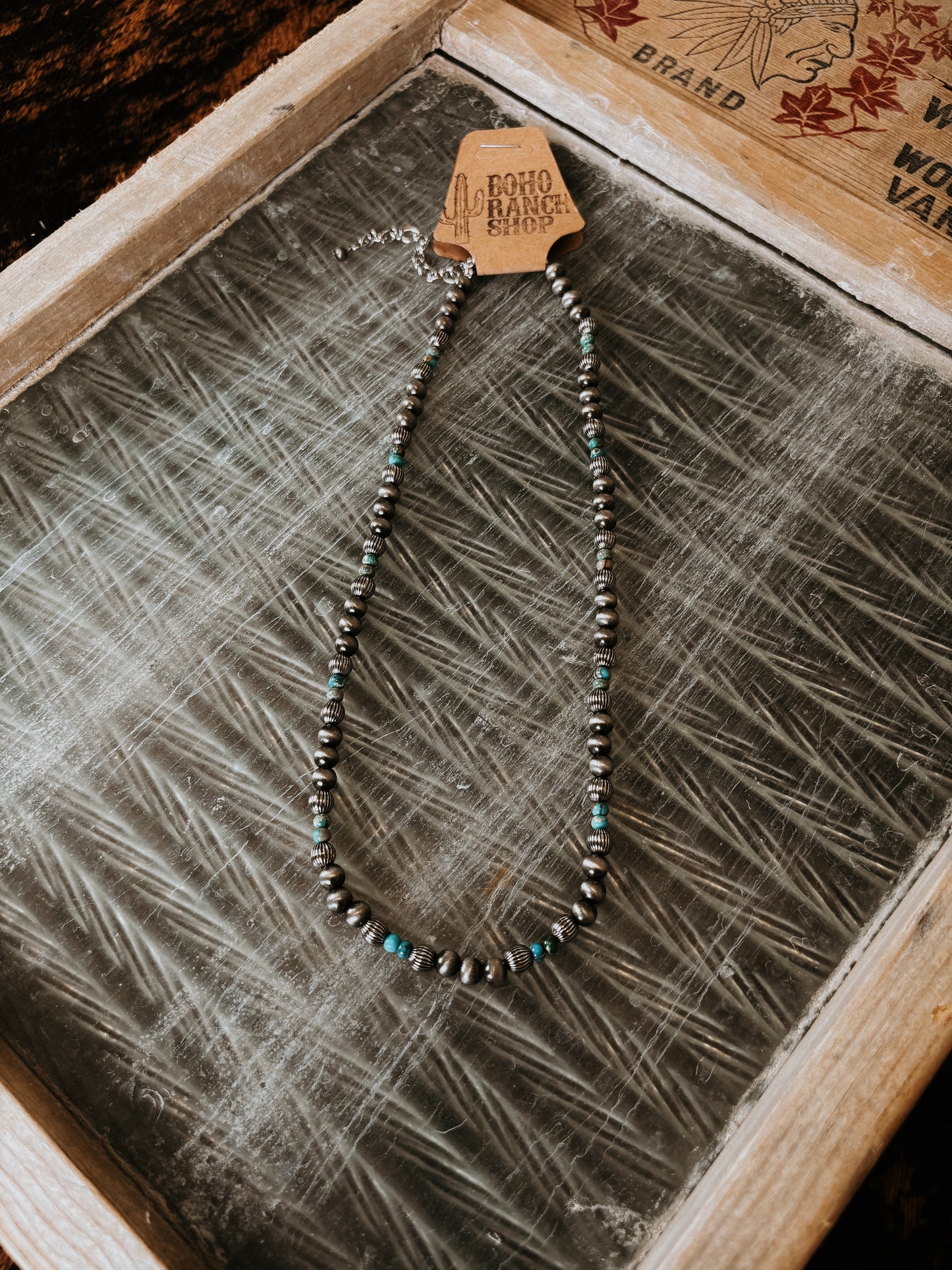 FAUX Navajo & Turquoise Necklace