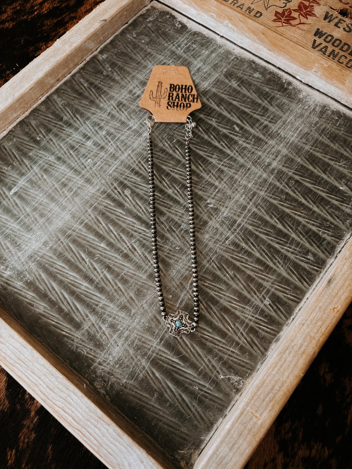 FAUX Navajo Cross Necklace