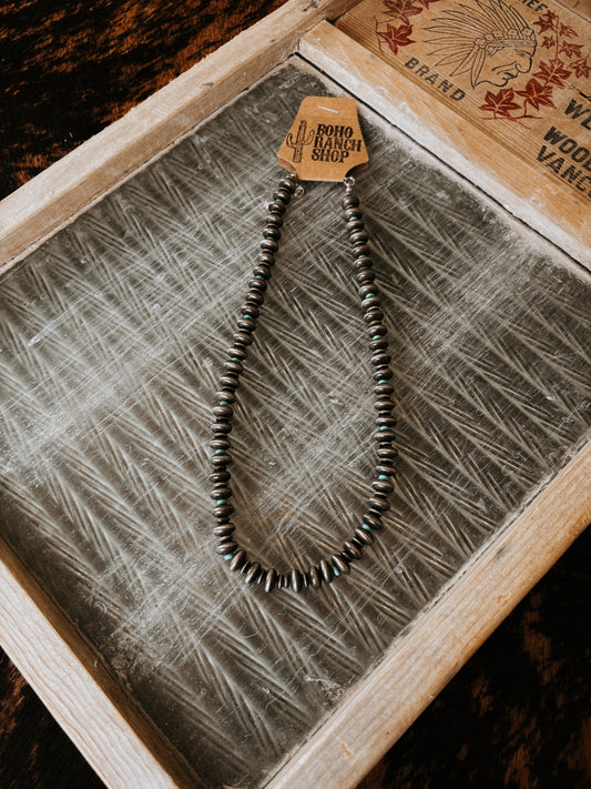 FAUX Navajo Saucer & Turquoise Necklace