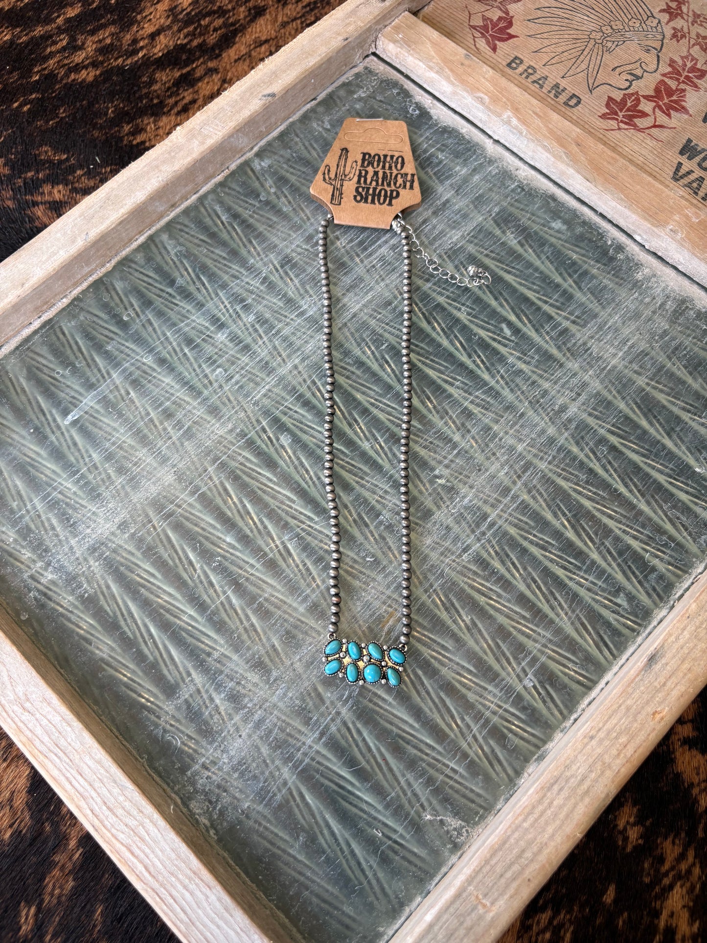 FAUX Western Cluster Necklace