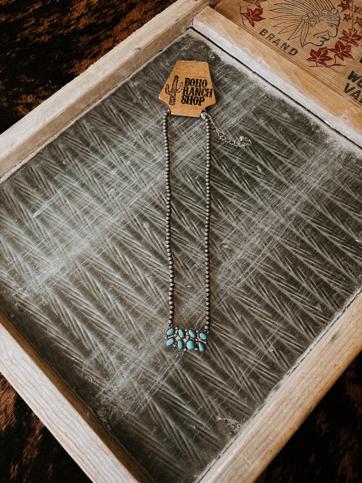 FAUX Western Cluster Necklace