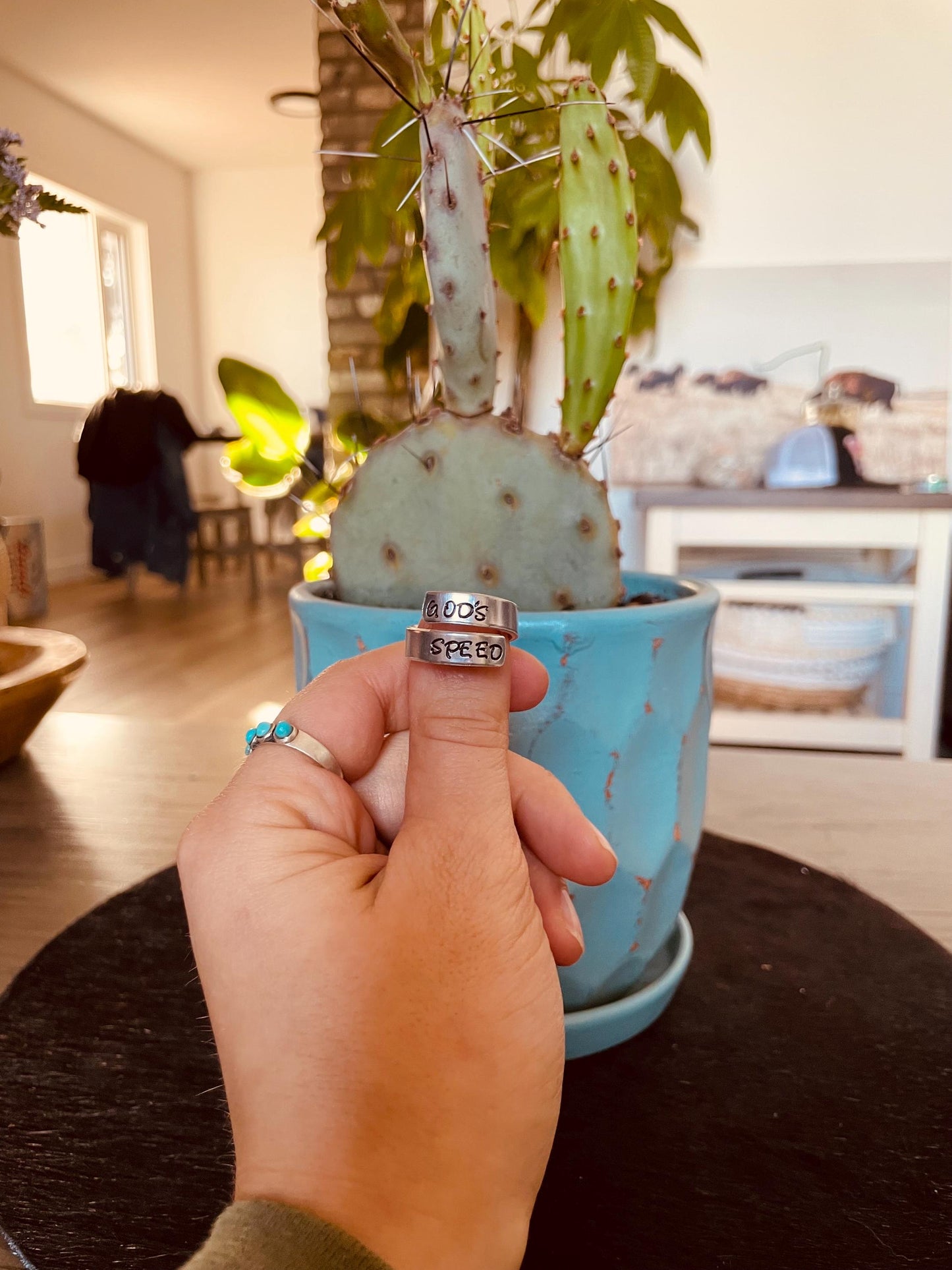 God’s Speed - Stamped Ring