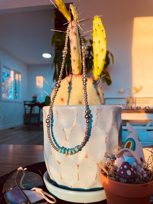 Turquoise Bar - Necklace