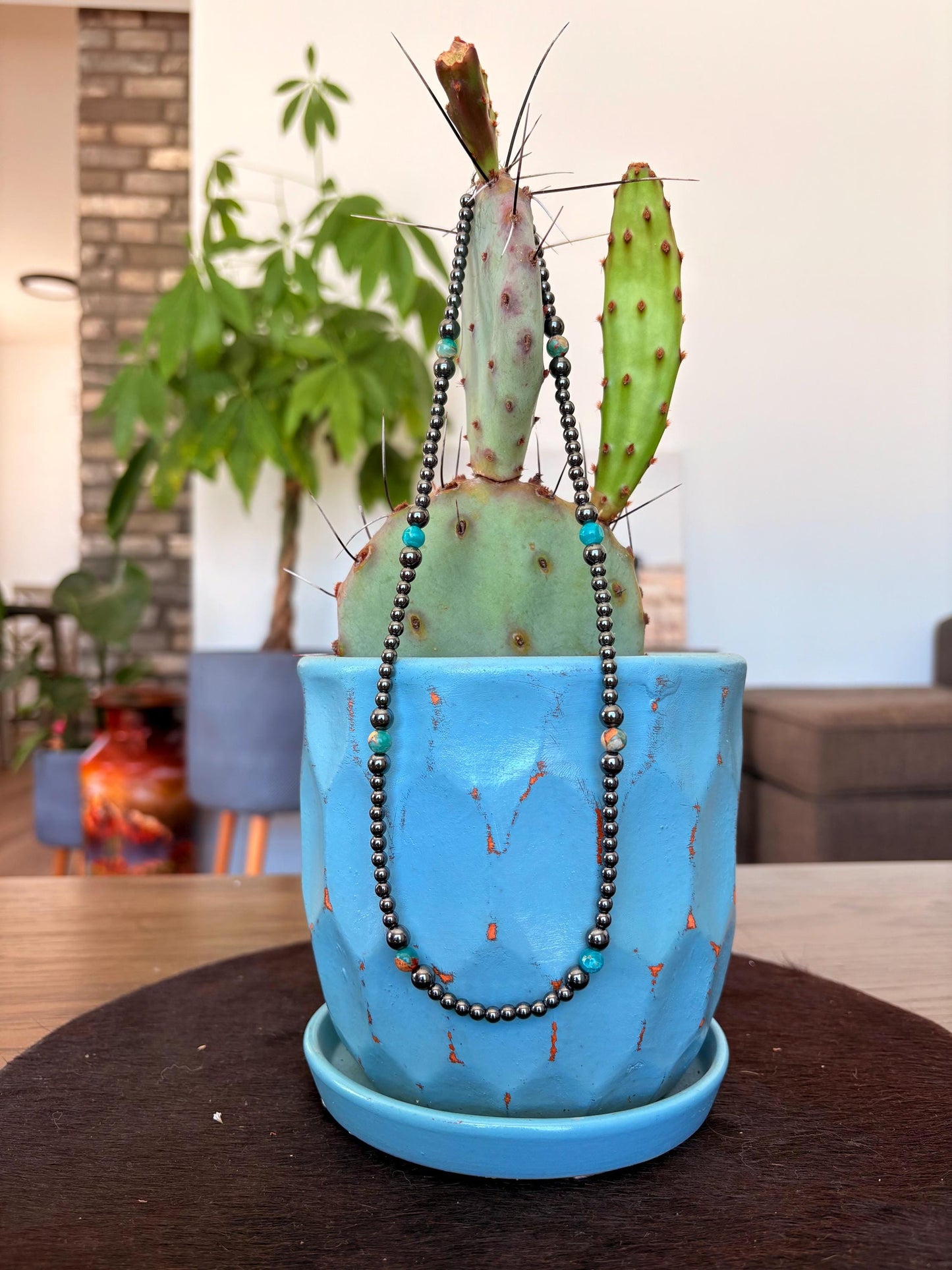 Graduated Blue Necklace