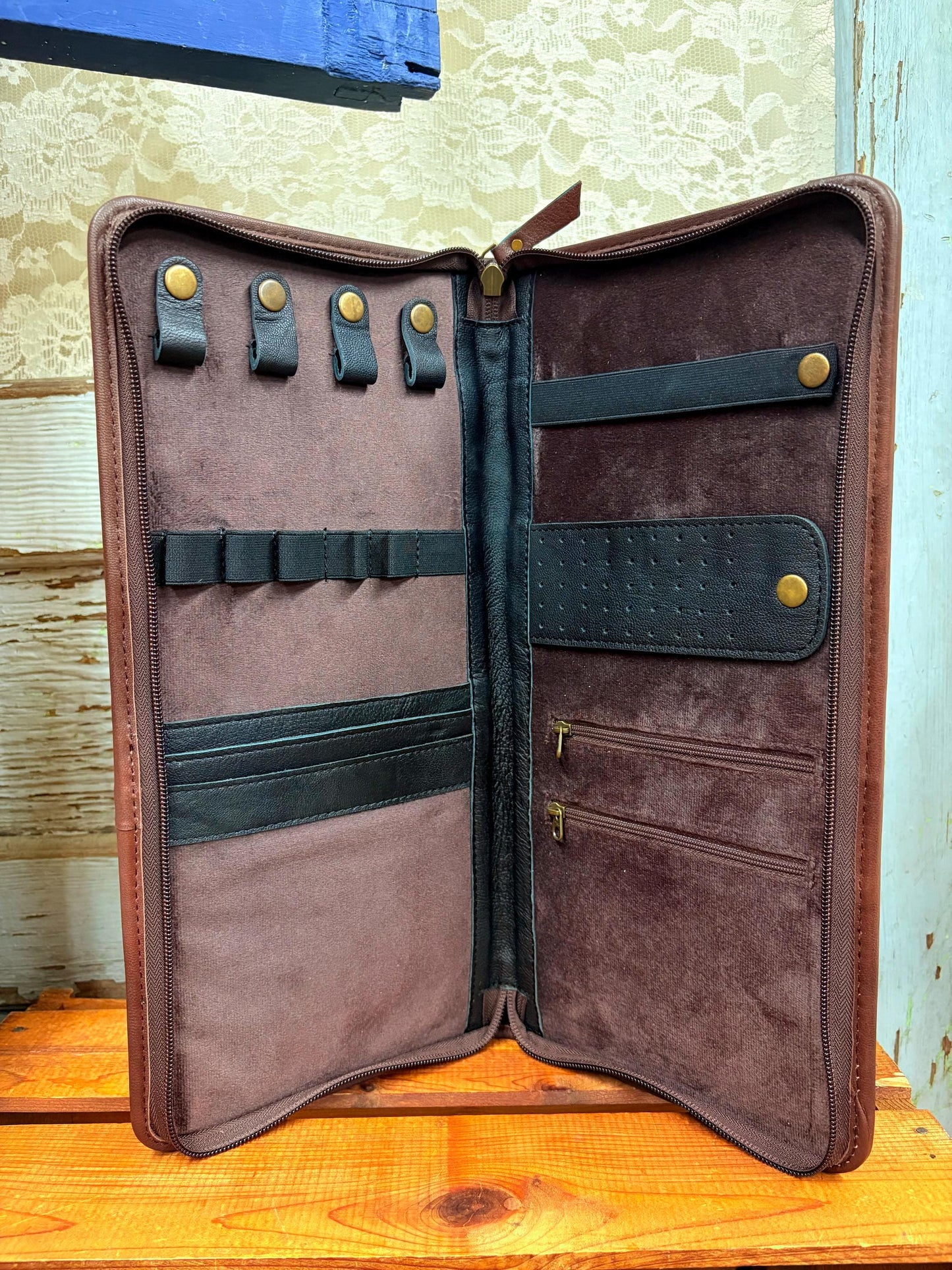 Tooled Jewelry Wallet - Jewelry Box/Case